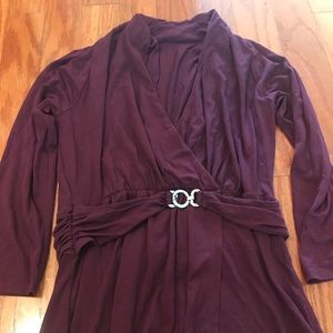 White House Black Market Burgundy Tunic